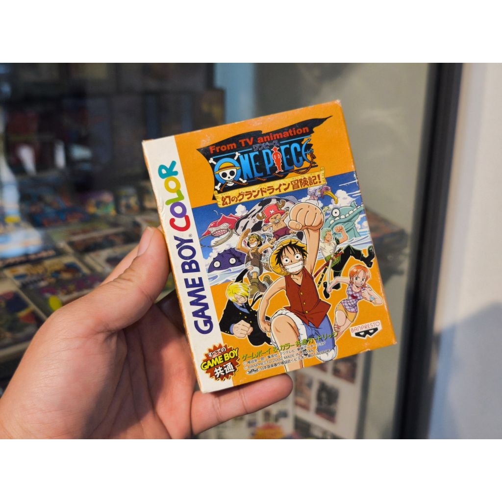 งานกล่อง ตลับแท้ Game Boy Color : เกม One Piece GBC (From TV Animation) มือสอง สภาพดี ของแท้จากญี่ปุ