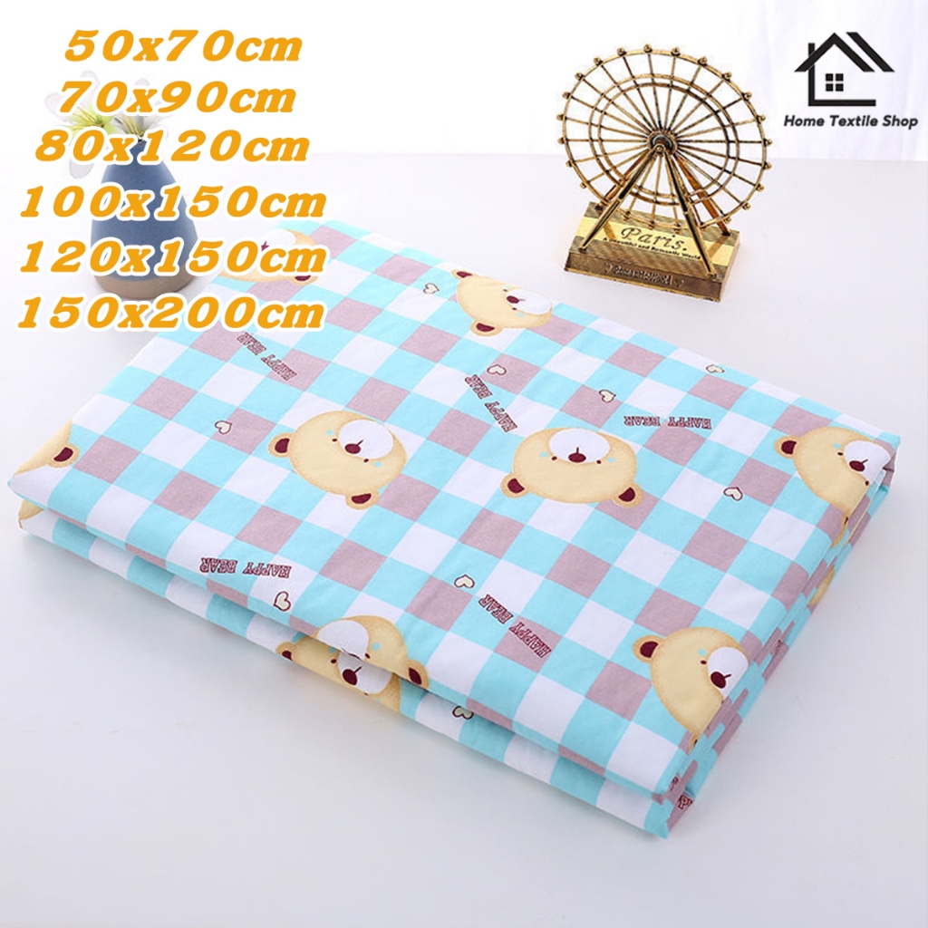ผ้ารองฉี่ 4ชั้น รุ่นหนา 100x150cm/150x200cm ออกแบบป้องกันการรั่วไหล อยู่ให้แห้ง สำหรับผู้ใหญ่ ผู้สูงอายุ ผู้ป่วยติดเตียง