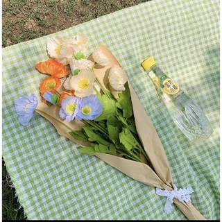 ดอกไม้ประดิษฐ์ ช่อดอกป๊อปปี้ประดิษฐ์ ดอกไม้ประดิษฐ์สำหรับตกแต่งDIY decorดอกไม้หัว 4