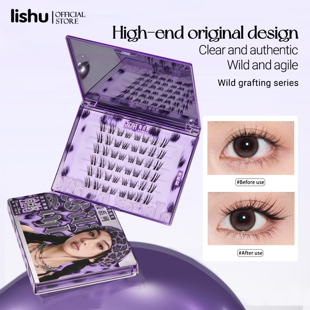 Lishu ขนตาปลอมกาวในตัว แพ็คเกจใหม่ ทรงสวยจึ้ง มีครบทุกลุค เหมาะกับทุกสไตล์ ราคา ถูกที่สุด ดีลบีเคเค