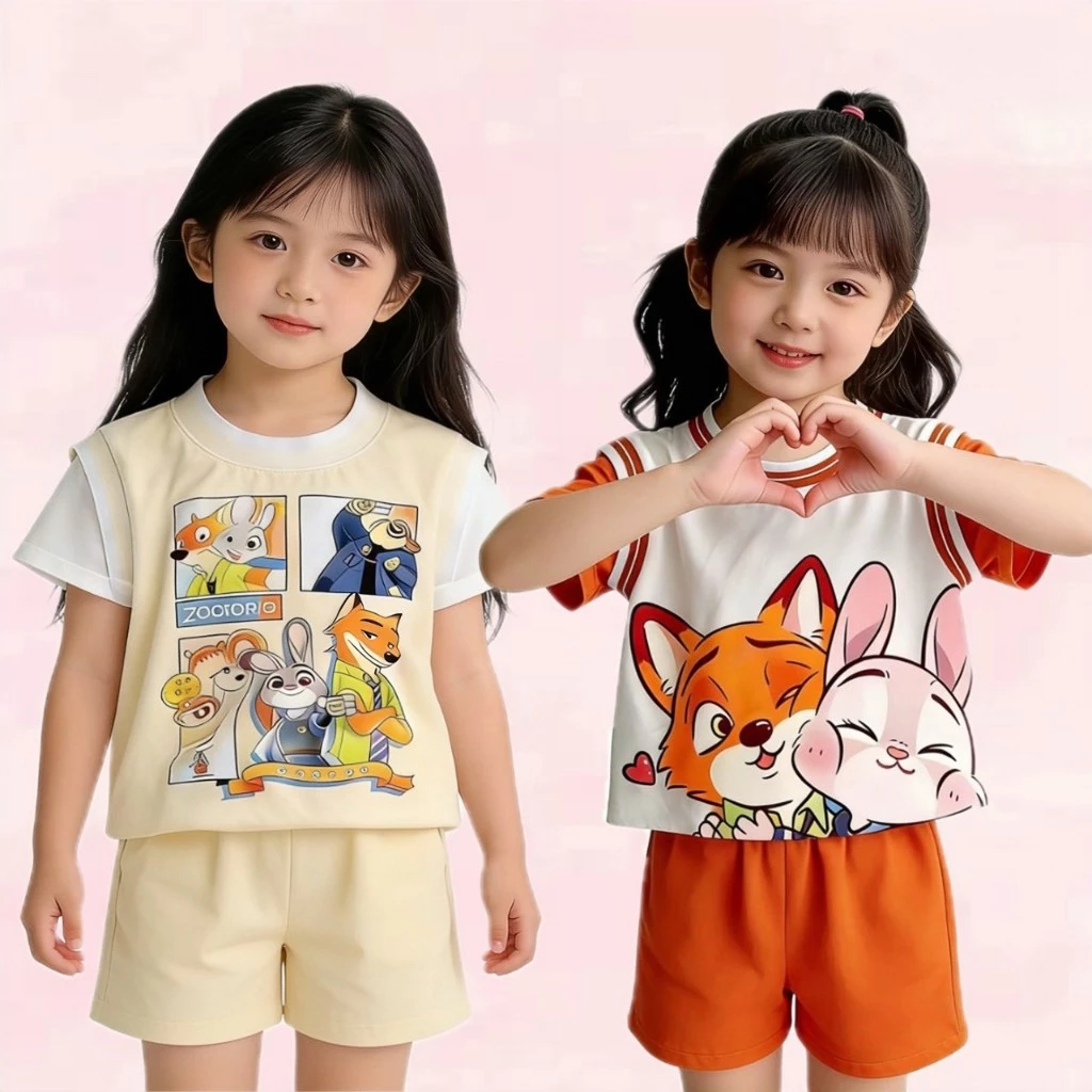BB226 ชุดแฟชั่นเด็กผู้ชาย ลายการ์ตูนสุดคิ้วท์ ใส่สบาย มี 2 สี