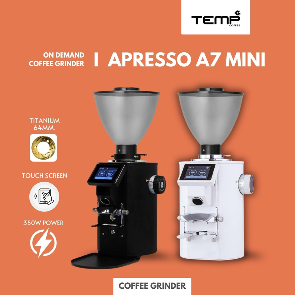 เครื่องบดกาแฟออนดีมาน | APRESSO A7 mini Grinder 64mm SSF TITANIUM