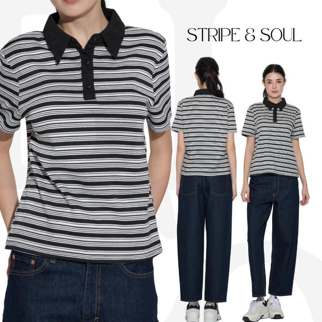 BCPL19  Stripe & Soul - เสื้อโปโลลายทาง