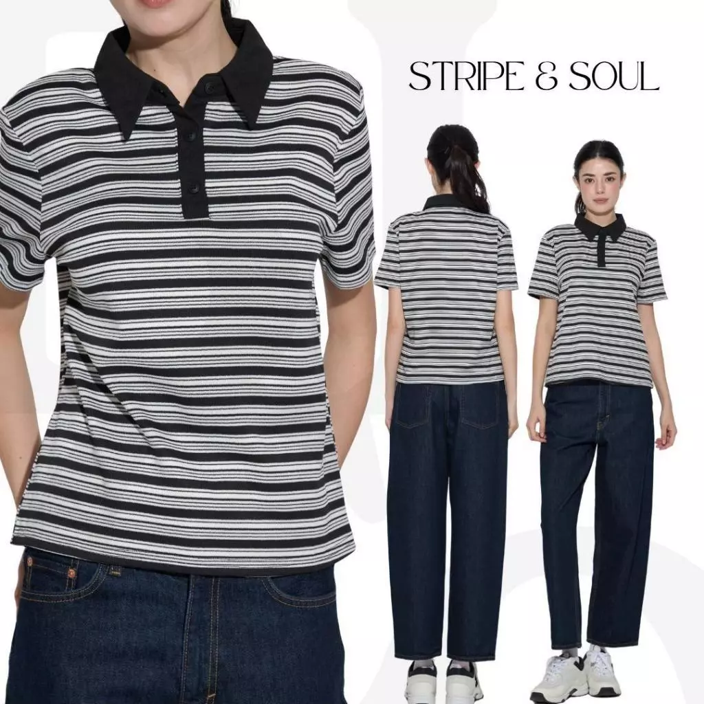 BCPL19 Stripe & Soul - เสื้อโปโลลายทาง