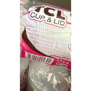 (1แพ็ค) ชามกลมพลาสติก PP45 50ใบ/แพ็ค ตราTCL