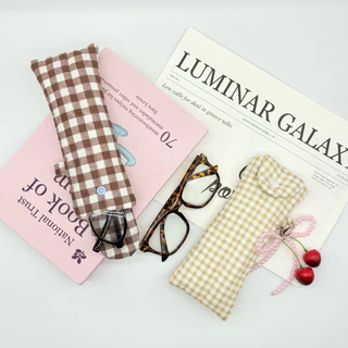 พร้อมส่ง กระเป๋าใส่เเว่นตา บุใยสังเคราะห์นุ่มนิ่ม เพิ่มสีใหม่