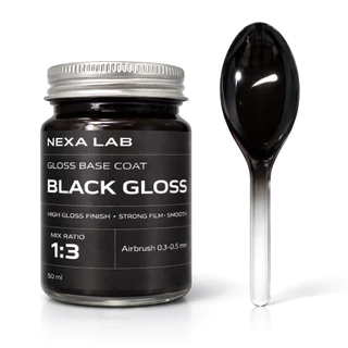NEXA LAB GLOSS BASE COAT MIX 1:3 ดำเงา / ขาวเงา ผสม 1:3