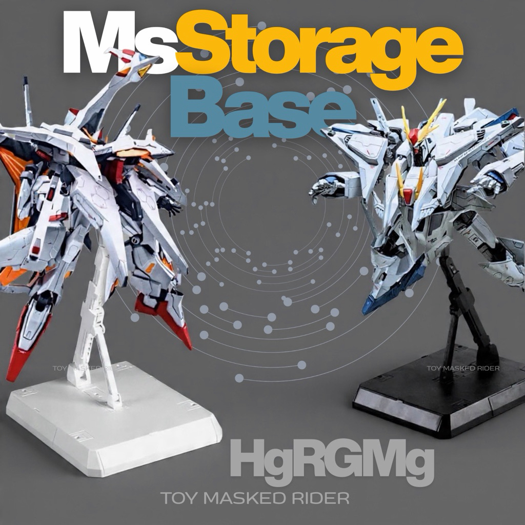 ⬛️⬜️Ms Storage Base ฐานตั้งมีลิ้นชักเก็บอุปกรณ์ สำหรับ HG EG 1/144 MG 1/100 มี 2 สีให้เลือก สีขาว สีดำ