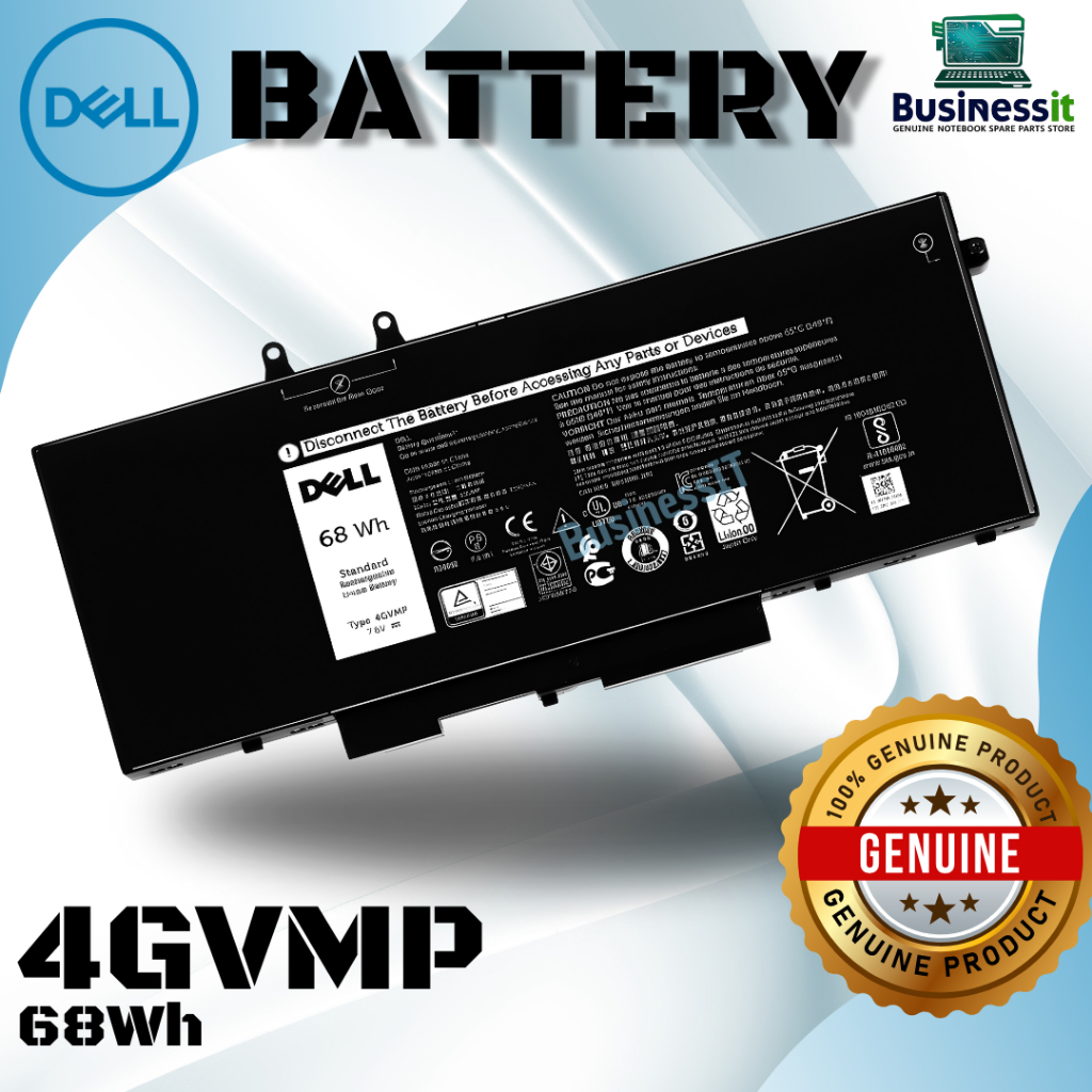Battery Dell Latitude 5400 5500 68Whr 4GVMP C5GV2 แบตเตอรี่ แท้ ประกัน Dell Thailand