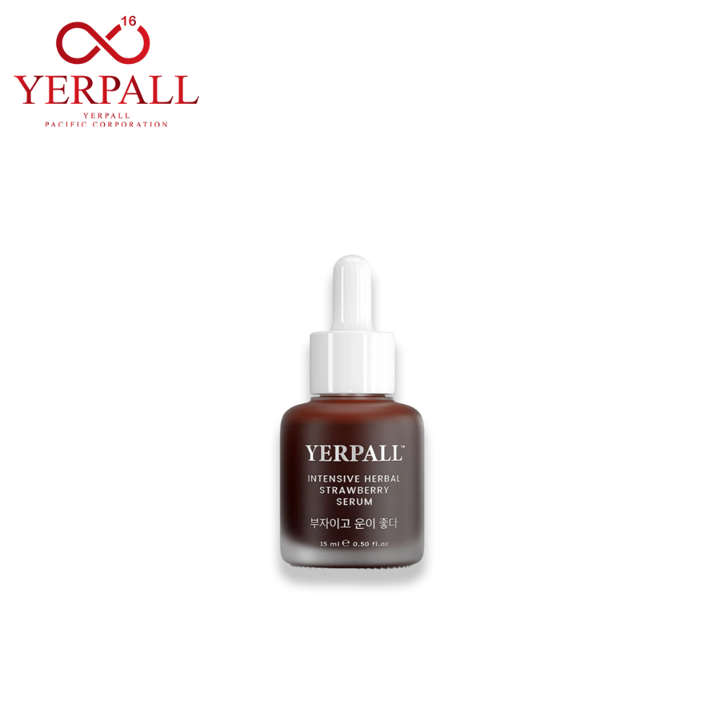 Yerpall Intensive Herbal Strawberry Serum 15ml เยอร์พอล เซรั่มบำรุงผิวหน้า.