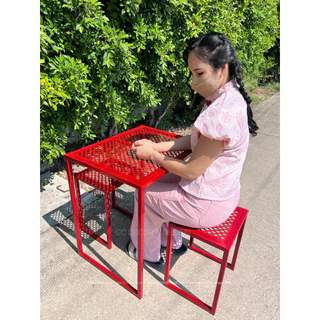 โต๊ะกลางแจ้ง โต๊ะมินิมอล ทนแดนทนฝนไม่เป็นสนิม โต๊ะทานข้าวมินิมอล