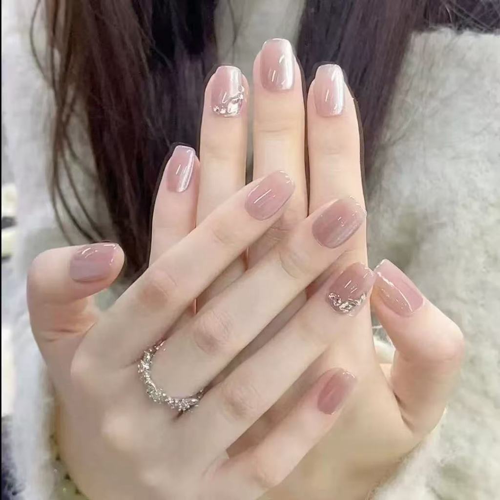 [พร้อมกาว-239] เล็บปลอมติด nail เล็บปลอมเจล งานแฮนด์เมด ใช้ซ้ําได้ สไตล์จะได้รับการอัปเดตต่อไป ราคา ถูกที่สุด ดีลบีเคเค แกลเลอรีภาพที่ 4