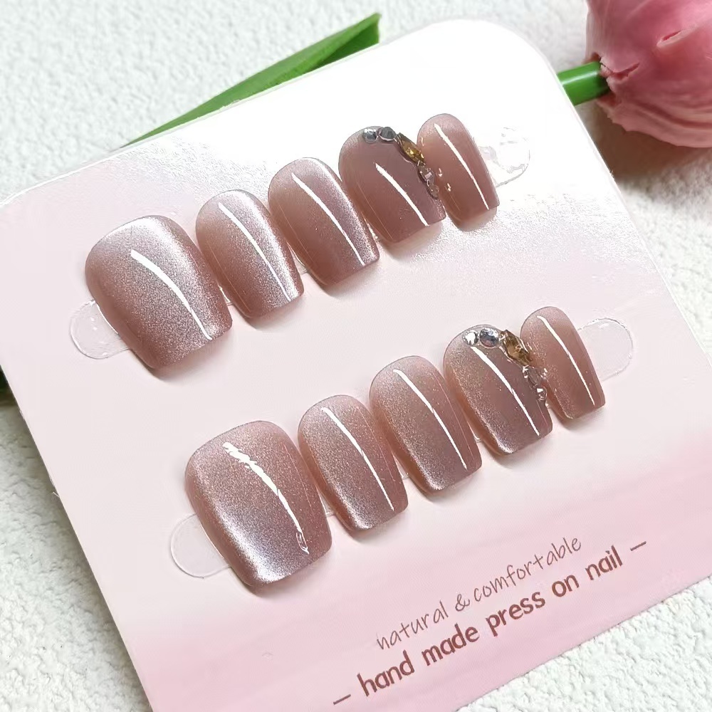 [พร้อมกาว-239] เล็บปลอมติด nail เล็บปลอมเจล งานแฮนด์เมด ใช้ซ้ําได้ สไตล์จะได้รับการอัปเดตต่อไป ราคา ถูกที่สุด ดีลบีเคเค แกลเลอรีภาพที่ 6