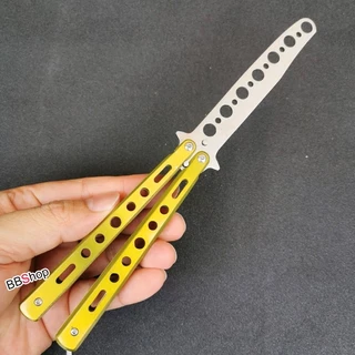 balisong บาลิซอง ฝึกซ้อม ควง ซ้อม แบบผีเสื้อ ไม่คม ดำ เงิน รุ้ง แดง เขียว ทอง ฟ้า BF11 BF12 BF35 BF109 BF110 BF111 BF112
