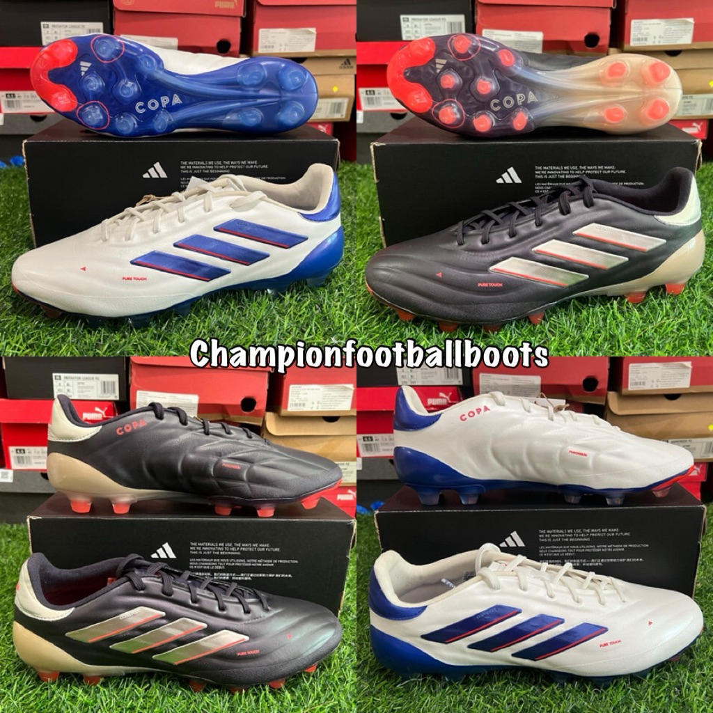 สตั๊ด รองเท้าฟุตบอล Adidas Copa Pure2 Elite hg ag ตัวท๊อป หนังจิงโจ้