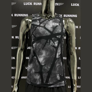 เสื้อวิ่งพิมพ์ลาย LRN เสื้อวิ่ง เนื้อผ้า Super Air Flow สำหรับวิ่งมาราธอน ออกำลังกาย (SF28)