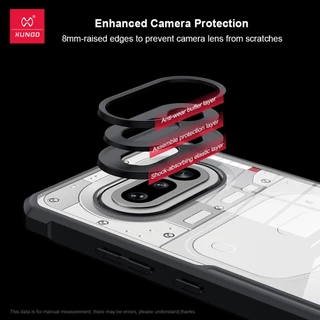 Xundd เคส ใช้สำหรับCase Nothing Phone 4a Pro เคส โทรศัพท์กันกระแทก ป้องกันรอยขีดข่วน ป้องกันการกระแทก แผงด้านหลังโปร่งใส