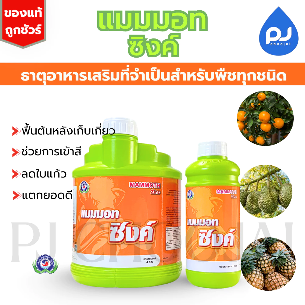 อาหารเสริมแมมมอท ซิงค์ ธาตุอาหารรอง-เสริมพืช