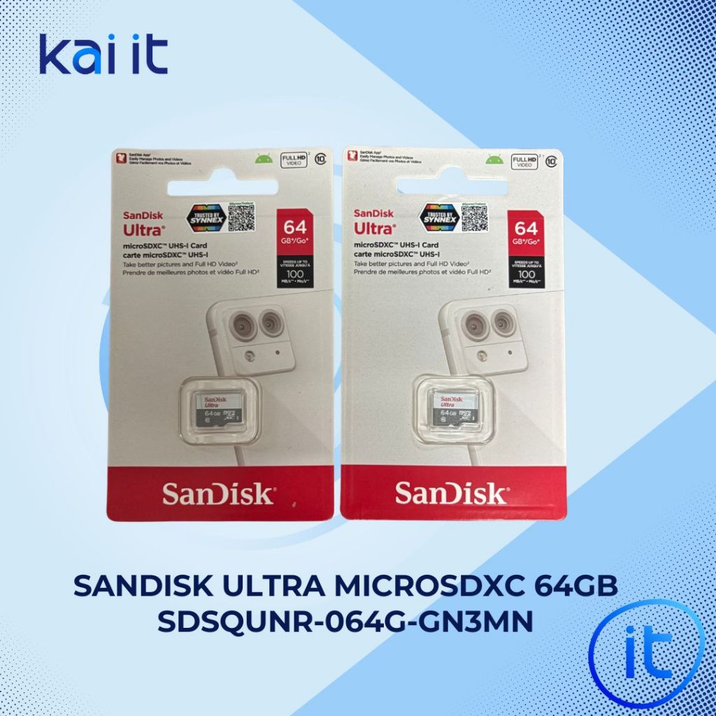 เมมโมรี่การ์ด SanDisk Ultra MicroSD 64GB