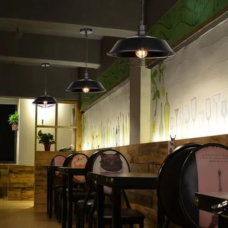Ceiling Lights โคมระย้า โคมไฟเพดาน LOFT โคมระย้าคาเฟ่ สไตล์อุตสาหกรรมสมัยใหม่ เส้นผ่านศูนย์กลาง 36CM