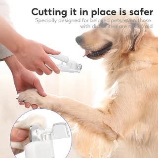 MeeGoo Pet Nail Clipper กรรไกรตัดเล็บสัตว์เลี้ยง มีไฟ LED สําหรับสุนัข แมว พร้อมตะไบในตัว