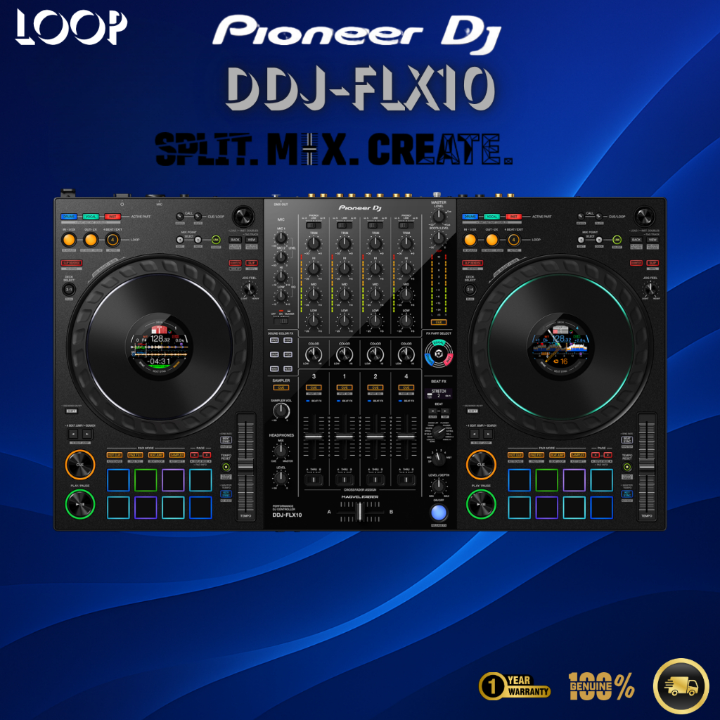 Pioneer DJ DDJ-FLX10 : 4-channel professional DJ controller