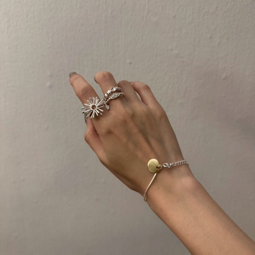 firework s925-plated ring แหวนเงินปรับขนาดได้ (6-7.5)