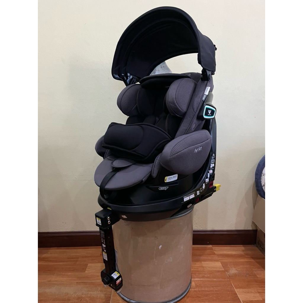 APRICA Fladea Grow SafetyPlus หมุนรอบนอนราบ isofix มีระบบป้องกันการชนด้านข้าง มาตรฐาน R129อัปเกรดฟัง