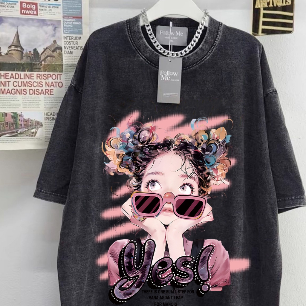 เสื้อยืดแขนสั้นเฮฟวี่เวทสไตล์อเมริกันหล่อสำหรับผู้ชายและผู้หญิงฤดูร้อนอินเทรนด์แบรนด์พิมพ์หลวมคอกลมอเนกประสงค์ด้านบน ราคาถูก Shopee Lazada