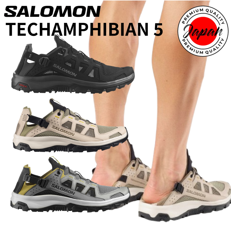 SALOMON TECHAMPHIBIAN 5 Men's Water Shoes Amphibious sandals 100% Authenticity direct from Japan