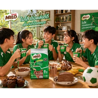 ผงเครื่องดื่มรสช็อกโกแลต ชนิดถุง ไมโล 900 กรัม (จำกัด12ถุง/บิล)