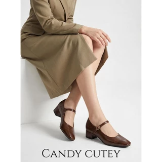 Candy Cutey รองเท้าหนังทรงแหลม ดีไซน์คลาสสิก เรียบร้อยแต่มีเสน่ห์ เหมาะทั้งวันทำงานและวันพิเศษ