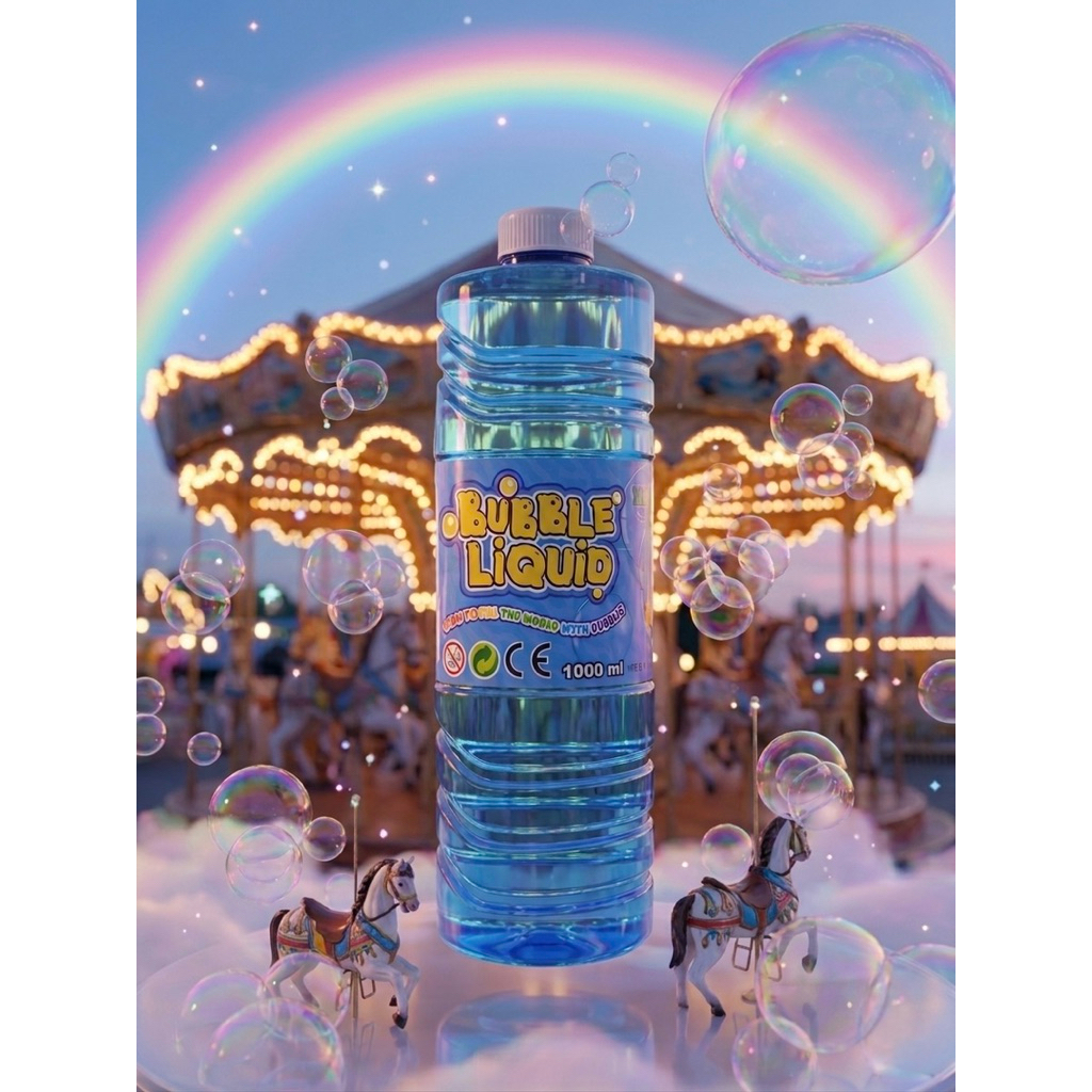 น้ำยาเติมฟองสบู่ สำหรับเป่า Bubbles 1000 ML ขนาด 1 ลิตร