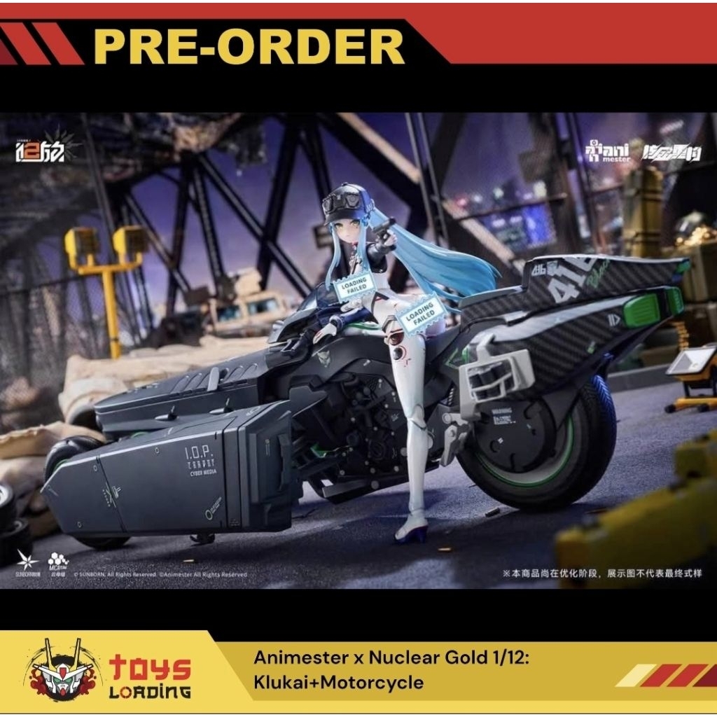 (Pre-Order) Animester x Nuclear Gold 1/12: Klukai+Motorcycle
