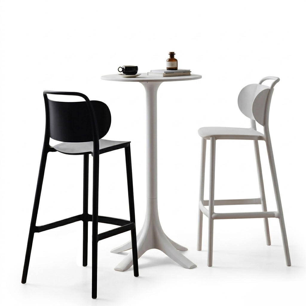 เก้าอี้บาร์ Mid-Century Modern รุ่น DD-253 ดีไซน์ทันสมัย พลาสติกขึ้นรูป รับน้ำหนักได้มาก