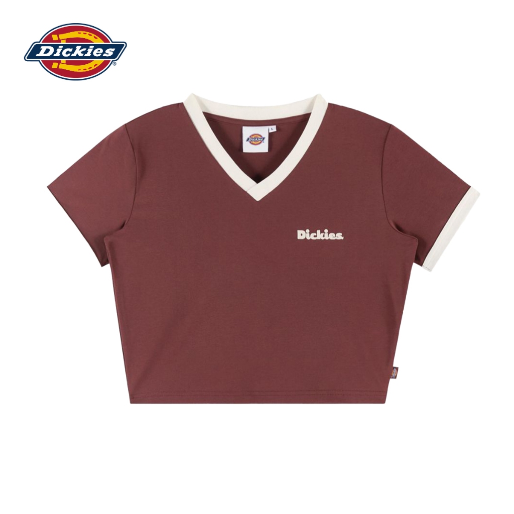 DICKIES WOMEN'S TEE SS - ANDORRA เสื้อยืดคอวีแขนสั้น ผู้หญิง