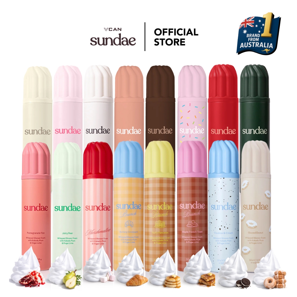 Sundae Whipped Shower Foam 260g ซันเด วิปโฟมอาบน้ำ (สบู่ ครีมอาบน้ำ Body Wash)