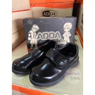 New‼️ รองเท้านักเรียนอนุบาลชาย หนังดำล้วน ADDA 41A05