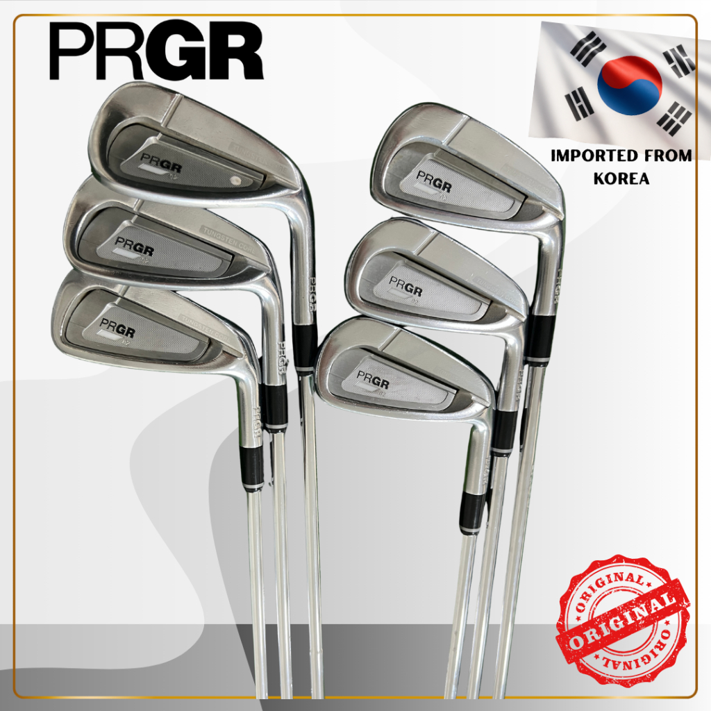 ✨(ชุดไม้เหล็กมือสอง) PRGR 02 6 Iron- for Man - Shaft : Dynamic Gold 95 S200 - Flex S - Set : 5,6,7,8