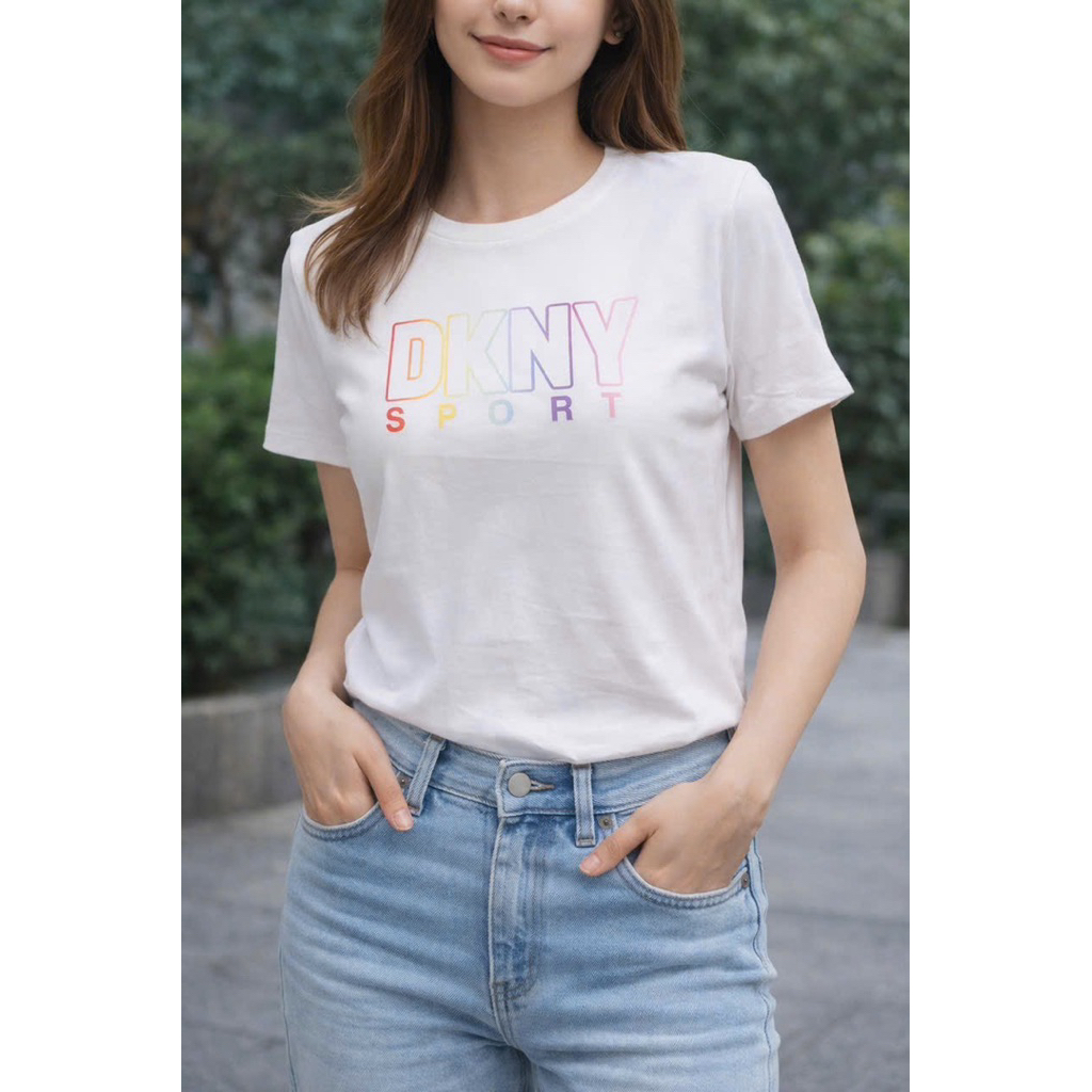 D.K. N Y เสื้อยืด ผ้ายืด ผ้าใส่สบาย ระบายเหงื่อได้ดี งานแท้