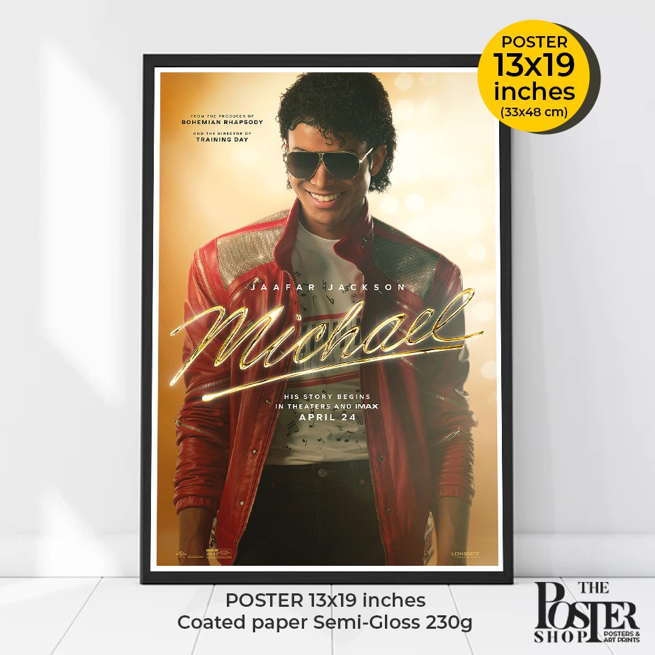 Michael Poster (2026) The story of King of Pop Michael Jackson. ภาพขนาด 13x19 นิ้ว