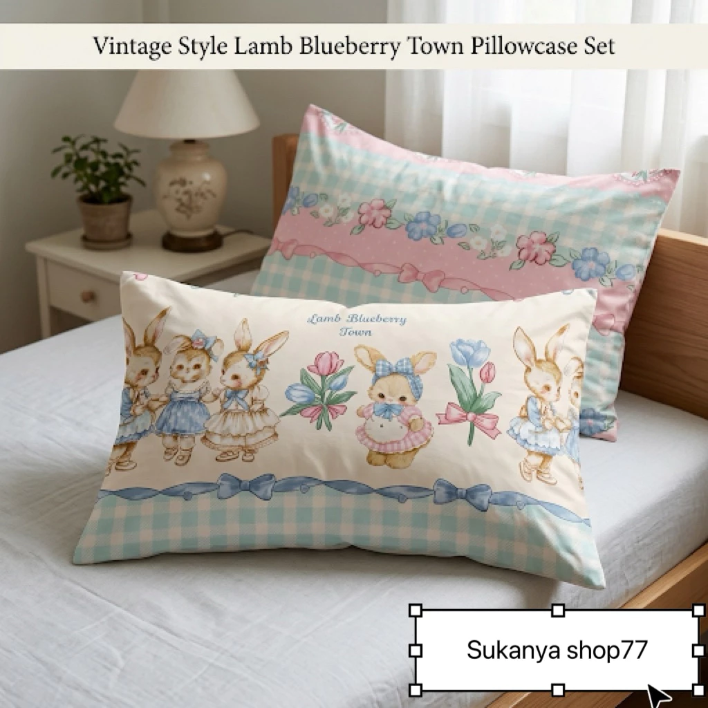 Pillow case ปลอกหมอนหนุน 2 ชิ้น ผ้าcotton อย่างดี ไม่เป็นขุย ส่งไว 1-3 ได้รับ พร้อมส่ง✅