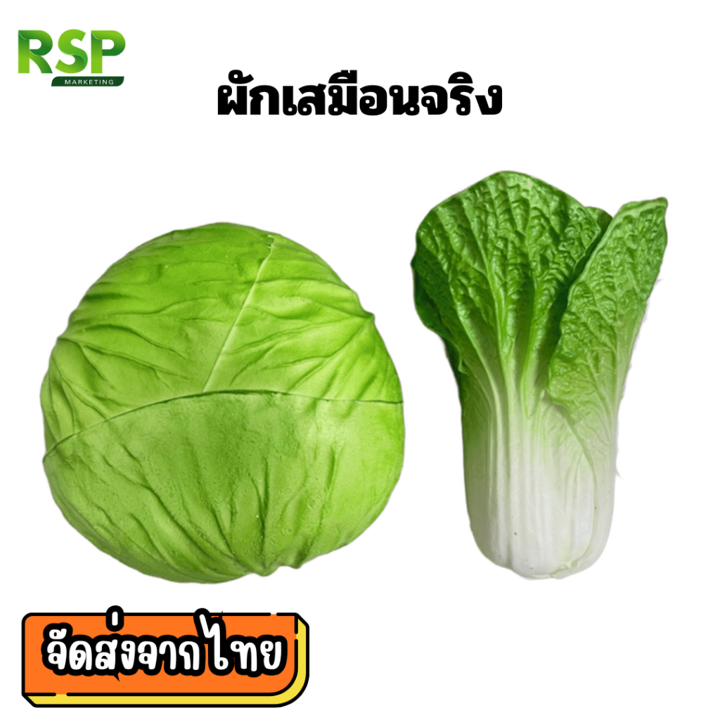 ผักปลอม วัสดุโฟม พลาสติก หลากหลายแบบ ตกแต่งร้านอาหาร ร้านคาเฟ่