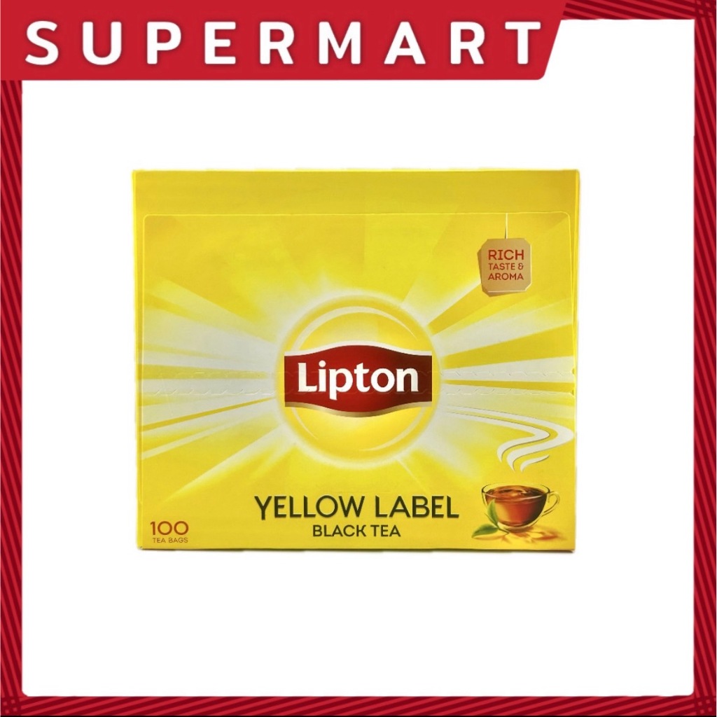 SUPERMART Lipton Yellow Label ชาดําชนิดซอง 2กรัม*100ซอง (200กรัม) #1108683