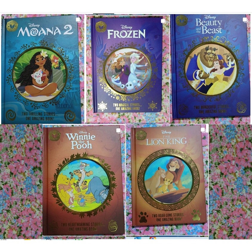 (New) นิทาน Disney Moana 2 Frozen Beauty and the Beast Lion King Winnie the Pooh มือหนึ่ง