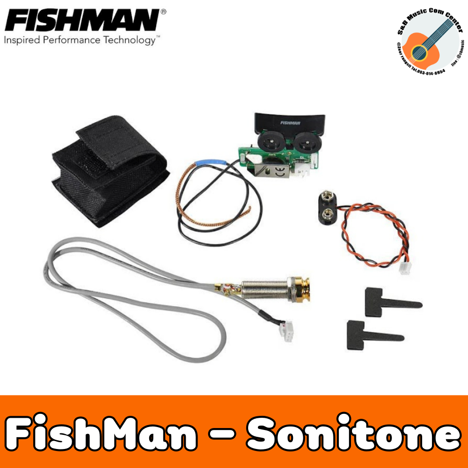 ชุดปิ๊กอัพกีต้าร์โปร่ง FishMan - Sonitone onboard ของแท้ 100 %