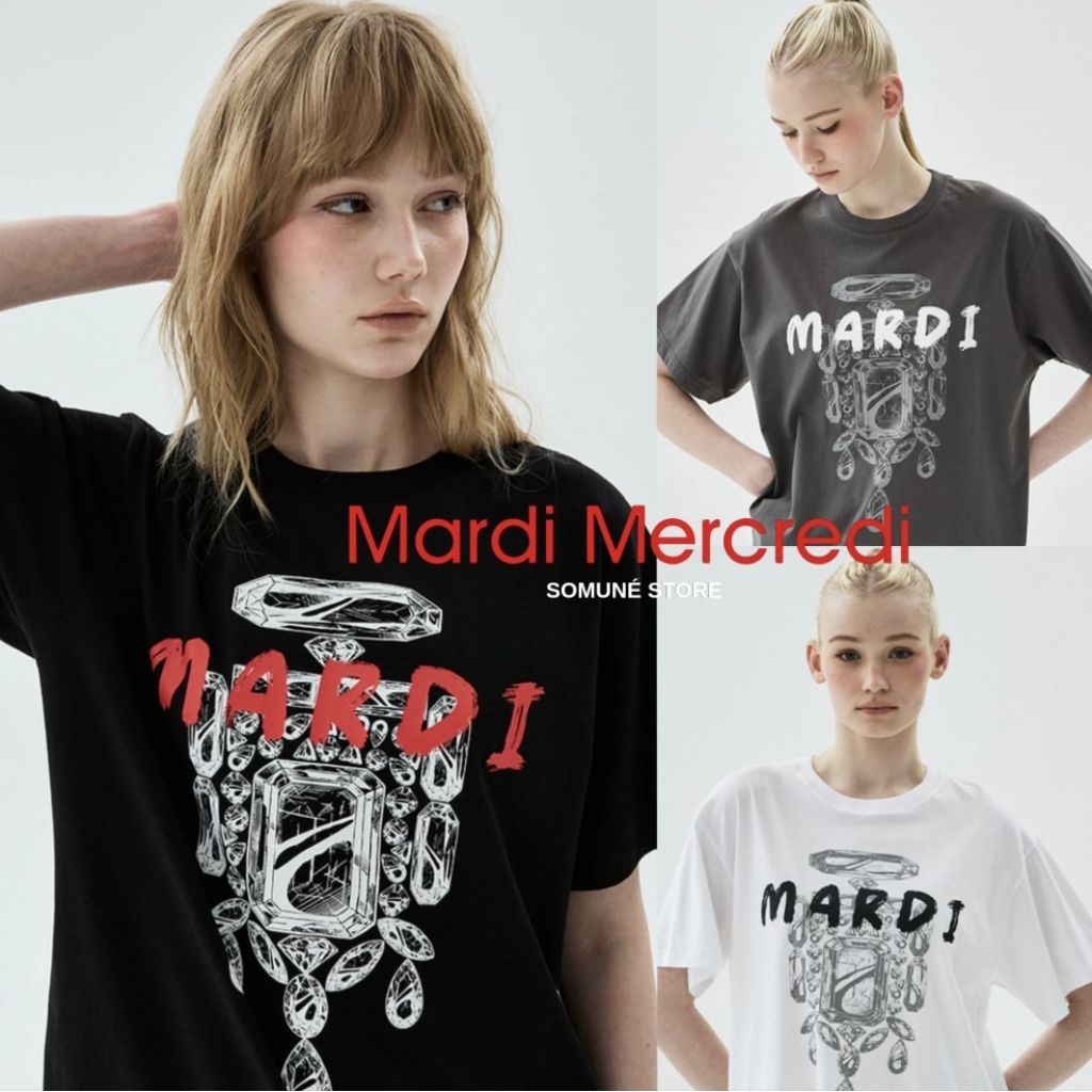❤️ พร้อมส่ง ❤️ Tshirt Bijou Brush Logo Mardi
