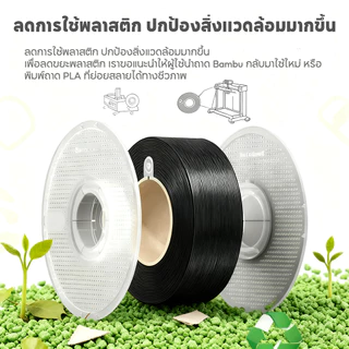 3D Printer Filament Bambu Lab Pla Matte คุณภาพสูง แบรนด์ มีหลายสี RFID พร้อมถาด 1.75mm 1KG สำหรับ Bambu A1a/A1 mini/X1