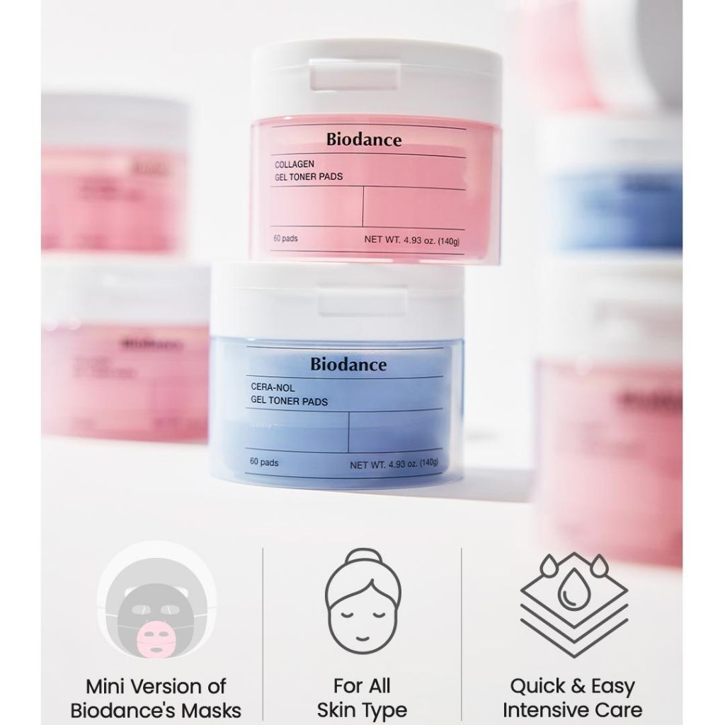 ของแท้BIODANCE Collagen Gel Toner Pads 140g pads)
