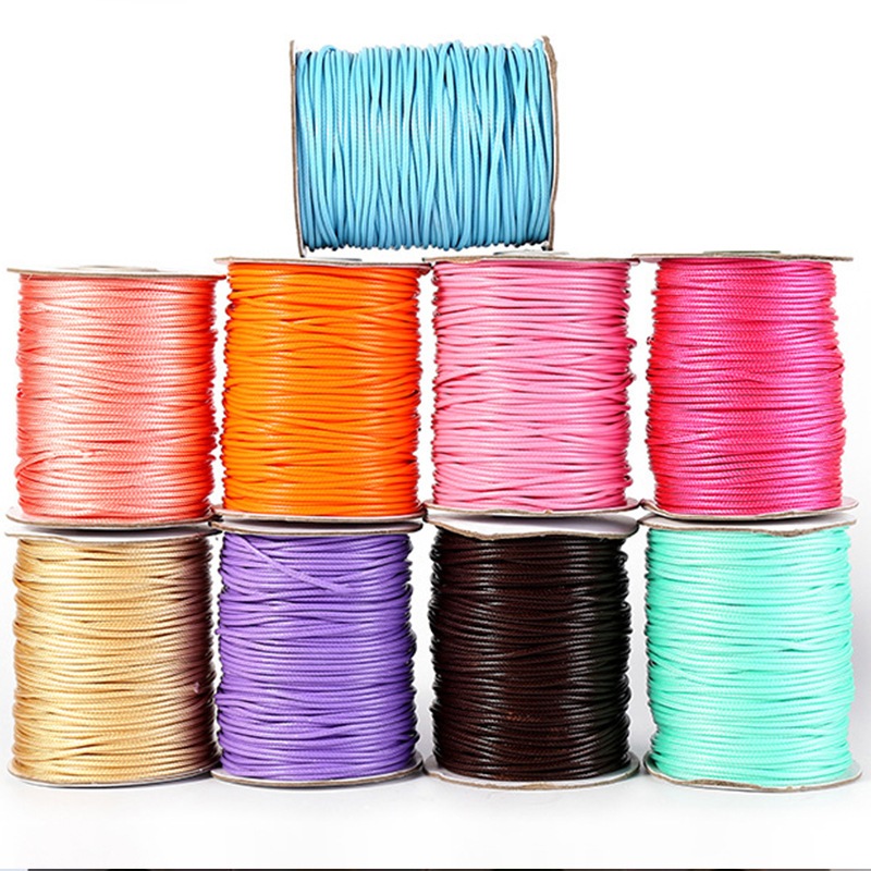 เชือกเทียน เชือก ขนาด 2.0mm ยาว 150m สำหรับทำกำไล เครื่องประดับ DIY มีหลากสีให้เลือก